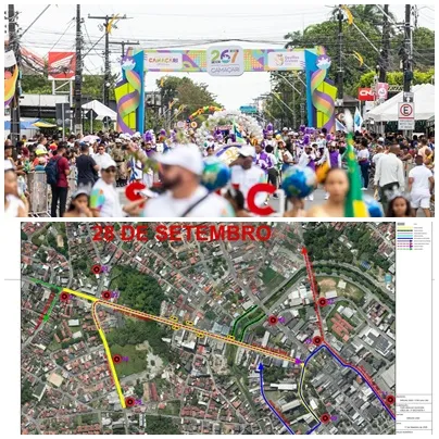 Desfile de 28 de Setembro altera trânsito e transporte no Centro de Camaçari